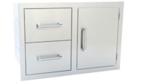 TWO DRAWER/DOOR COMBO