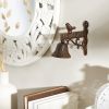 Vintage Cast Iron Bird Welcome Sign with Door Bell - Rustic Outdoor Home Decor