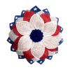 Modern Independence Day Patriotic Wreath – Red, White & Blue Front Door Decor