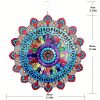 1pc 3D Hanging Wind Spinner – Stainless Steel Mandala Outdoor Garden Decor & Yard Chimes
