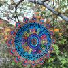 1pc 3D Hanging Wind Spinner – Stainless Steel Mandala Outdoor Garden Decor & Yard Chimes