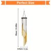 1pc, 21.6" Golden Vintage Wind Chime (12 Aluminum Tubes With Hooks) – Creative Gift & Indoor Decor
