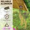 1pc, 21.6" Golden Vintage Wind Chime (12 Aluminum Tubes With Hooks) – Creative Gift & Indoor Decor