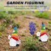 Garden Rainbow Gnome Resin Statue – Faceless Miniature Decor
