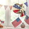American Independence Day Wreath – Patriotic 4th of July Door Decoration