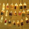 1pc; Photo Clip String Lights Home Decor Indoor/Outdoor; Battery Powered String Lights Lamp Decor 9.85ft 20LED (Not Included Battery)