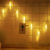 1pc; Photo Clip String Lights Home Decor Indoor/Outdoor; Battery Powered String Lights Lamp Decor 9.85ft 20LED (Not Included Battery)