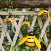4pcs Metal Bumblebee Wall Art for Outdoor Garden Decor