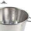 600ml Stainless Steel Camping Sherpa Bowl with Measurement Scale – Open Fire & Snow Melt Safe