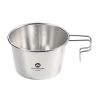 600ml Stainless Steel Camping Sherpa Bowl with Measurement Scale – Open Fire & Snow Melt Safe