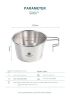 600ml Stainless Steel Camping Sherpa Bowl with Measurement Scale – Open Fire & Snow Melt Safe