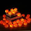 Halloween Pumpkin String Lights, Holiday LED Lights for Indoor Outdoor Decor,30 LED 11.81ft 3D Waterproof Orange Jack-O-Lantern
