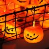 Halloween Pumpkin String Lights, Holiday LED Lights for Indoor Outdoor Decor,30 LED 11.81ft 3D Waterproof Orange Jack-O-Lantern