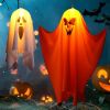 Halloween Decorations Outdoor Decor Hanging Lighted Glowing Ghost Witch Hat Halloween Decorations Indoor Outside Ornaments
