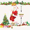 Electric Climbing Santa with Music – Plush Santa Ladder Decoration
