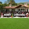 1pc Large Merry Christmas Banner – Santa Claus Holiday Sign for Indoor & Outdoor Decor