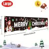 1pc Large Merry Christmas Banner – Santa Claus Holiday Sign for Indoor & Outdoor Decor
