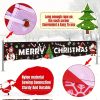 1pc Large Merry Christmas Banner – Santa Claus Holiday Sign for Indoor & Outdoor Decor