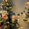1pc Christmas Snow Globe String Lights For Wishing Bottle Garden Backyard Patio Wedding Party Indoor Outdoor Xmas Decorations, Powered By Battery Box