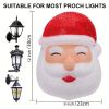 1pc Christmas Santa Porch Light Covers – Outdoor Holiday Decoration
