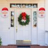 1pc Christmas Santa Porch Light Covers – Outdoor Holiday Decoration