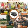 Folding Camping Table Portable Lightweight Aluminum Roll-Up Picnic BBQ Table