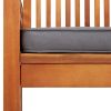 Patio Dining Chairs with Cushions 4 pcs – Solid Acacia Wood