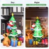 7-Foot Inflatable Christmas Tree with Santa and LED Lights