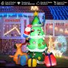 7-Foot Inflatable Christmas Tree with Santa and LED Lights