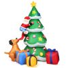 7-Foot Inflatable Christmas Tree with Santa and LED Lights