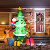 7-Foot Inflatable Christmas Tree with Santa and LED Lights