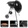 18-Inch Apple Charcoal Stove with Enamel Body & Side Wheel