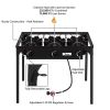 Outdoor High-Pressure Propane Camp Stove – 3 Burner Cast Iron Cooker (225,000 BTU)