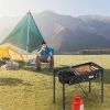 Outdoor High-Pressure Propane Camp Stove – 3 Burner Cast Iron Cooker (225,000 BTU)