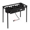 Outdoor High-Pressure Propane Camp Stove – 3 Burner Cast Iron Cooker (225,000 BTU)