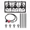 Outdoor High-Pressure Propane Camp Stove – 3 Burner Cast Iron Cooker (225,000 BTU)