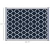 Outsunny Reversible Outdoor Rug, 9' x 18' Waterproof Plastic Straw Patio & RV Rug