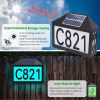 Christmas Solar Address Sign