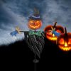 Waterproof Solar-Powered Halloween Scarecrow Stake Light for Garden, Yard & Lawn
