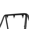 Wrought Iron Four-Leg Hanging Chair Stand – 200kg Capacity, Black