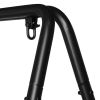 Wrought Iron Four-Leg Hanging Chair Stand – 200kg Capacity, Black