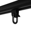 Wrought Iron Four-Leg Hanging Chair Stand – 200kg Capacity, Black