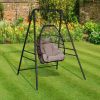 Wrought Iron Four-Leg Hanging Chair Stand – 200kg Capacity, Black