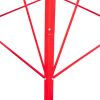 8FT Weather-Resistant Red Garden Windmill