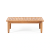 Aston 4-Seat Mid-Century Modern Acacia Outdoor Chat Set – Teak Finish with Cream Cushions