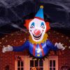 3.3 FT Halloween Inflatable Clown Broke Out from Window Outdoor Decorations, Scary Blow up Decor with Built-in LED Lights for Holiday Party