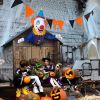 3.3 FT Halloween Inflatable Clown Broke Out from Window Outdoor Decorations, Scary Blow up Decor with Built-in LED Lights for Holiday Party