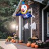 3.3 FT Halloween Inflatable Clown Broke Out from Window Outdoor Decorations, Scary Blow up Decor with Built-in LED Lights for Holiday Party