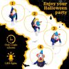 3.3 FT Halloween Inflatable Clown Broke Out from Window Outdoor Decorations, Scary Blow up Decor with Built-in LED Lights for Holiday Party