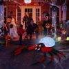 11.8 FT Halloween Inflatables Crawling Spider Outdoor Decorations with Rotating LED Lights, Scary Halloween Giant Blow up Decorations